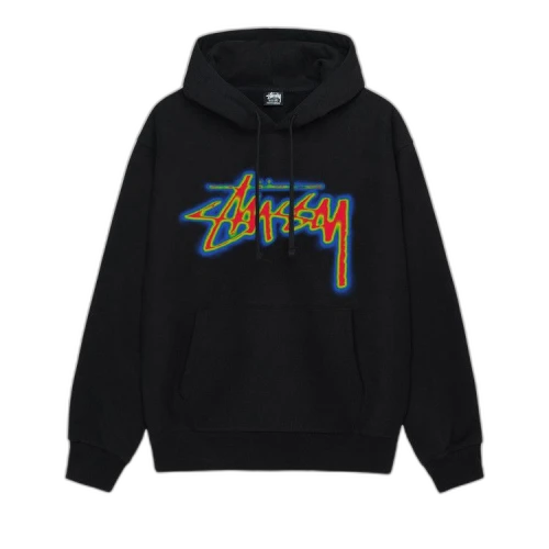 Stussy Thermal Stock Hoodie Black