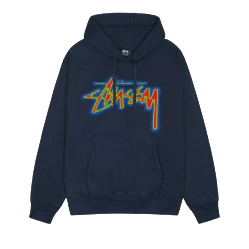 Stussy Thermal Stock Hoodie Navy