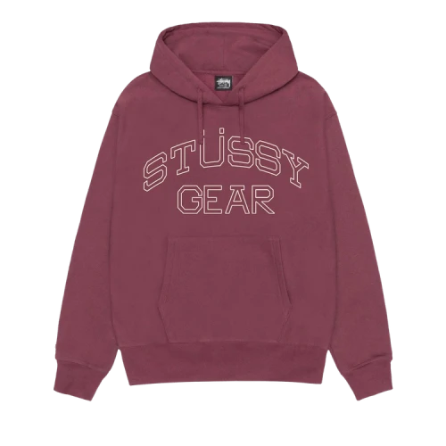 Stussy Gear Hoodie 'Oxblood'