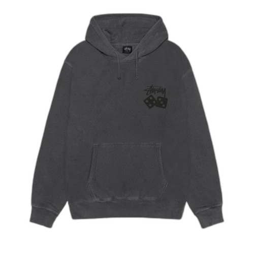 Stussy Dice Hoodie Pigment Dyed 'Black'