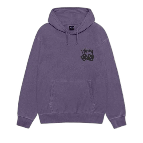Stussy Dice Hoodie Pigment Dyed 'Grape'
