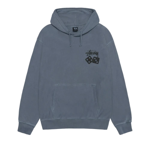 Stussy Dice Hoodie Pigment Dyed 'Navy'
