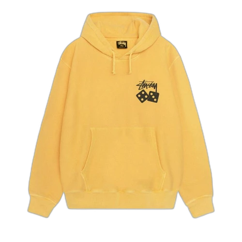 Stussy Dice Hoodie Pigment Dyed Yellow