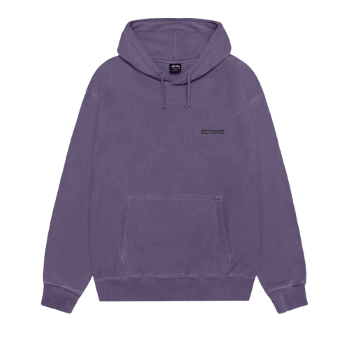 Stussy Jumbo Hoodie Pigment Dyed 'Grape'