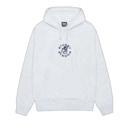 Stussy Strong Mac Hoodie 'Ash Heather'