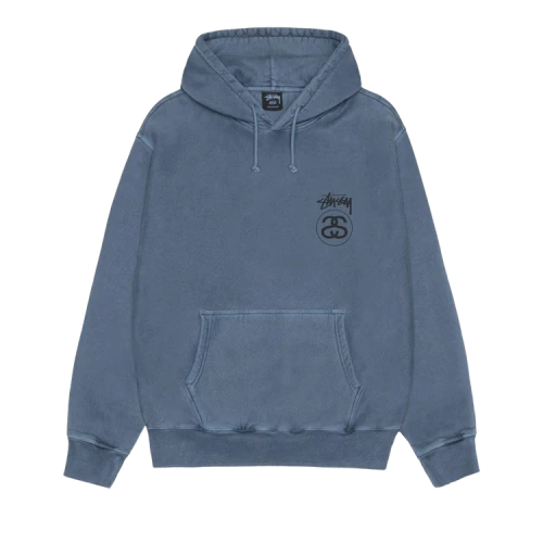 Stussy Stock Link Hoodie Pigment Dyed Navy