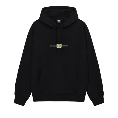 Stussy Worldwide Dot Hoodie Black