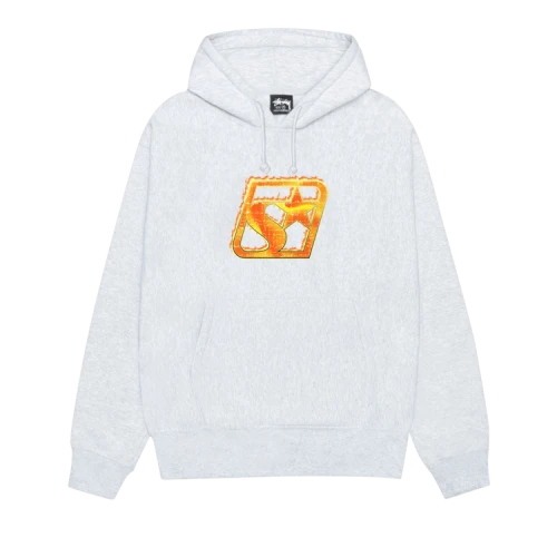 Stussy Blaze Hoodie 'Ash Heather'