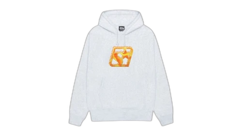 Stussy Blaze Hoodie Ash Heather