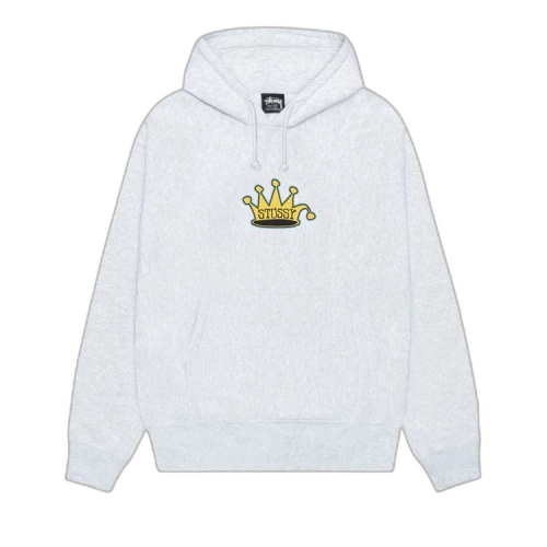 Stussy King Crown Hoodie 'Ash Heather'