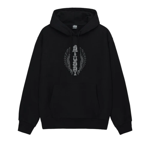Stussy Wes Wings Hoodie 'Black'