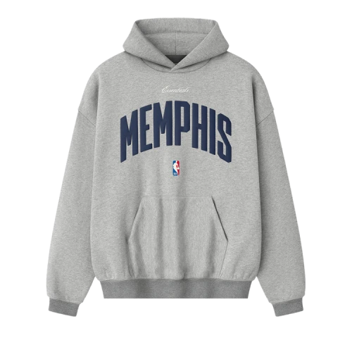 Fear of God Essentials NBA Memphis Grizzlies 90s Hoodie 'Concrete Heather'