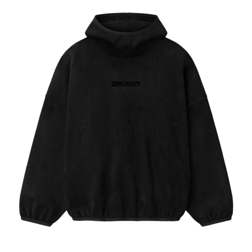 Fear of God Essentials Suede Fleece Modern Hoodie 'Vintage Black'