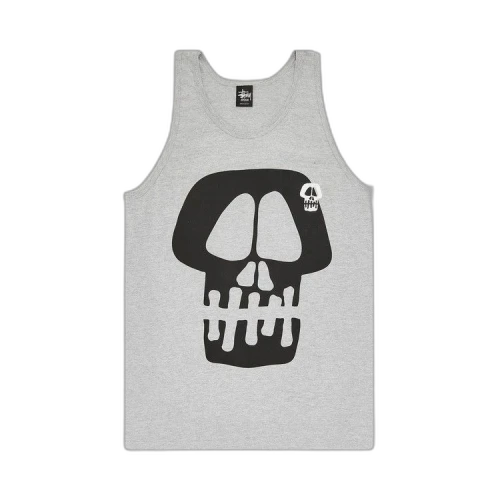Stussy Jumbo Skull Tank 'Grey Heather'