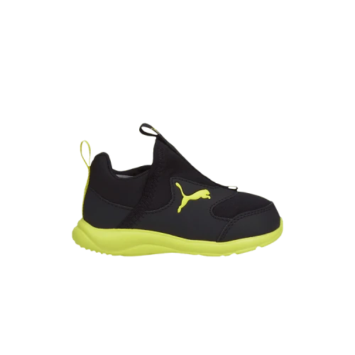 Puma Fun Racer Slip On Infant 'Black Nrgy Yellow'