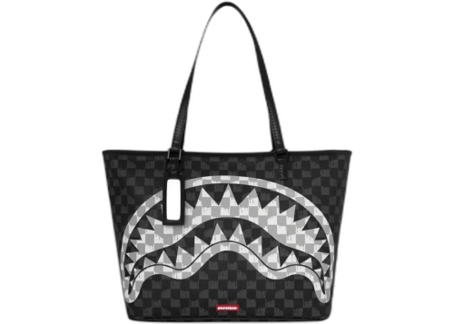 Sprayground Black and White Women's Tote/Shopper Bag Grey/Black