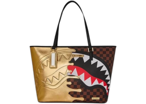 Sprayground Gold Drip Women's Tote/Shopper Bag Brown/Black