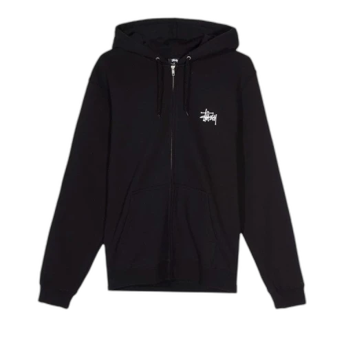 Stussy Basic Stussy Zip Hood 'Black'
