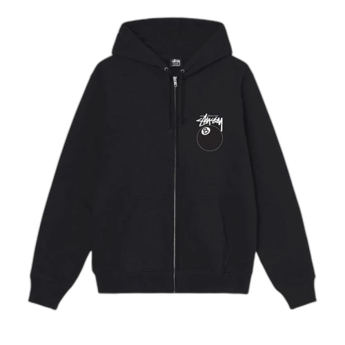 Stussy 8 Ball Zip Hood 'Black'