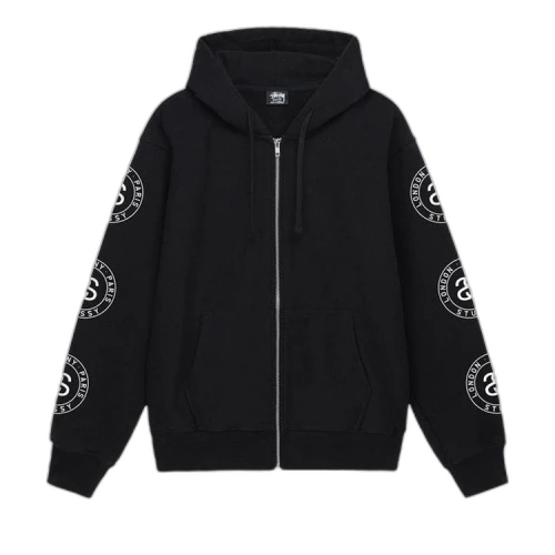 Stussy Seal Zip Hoodie 'Black'