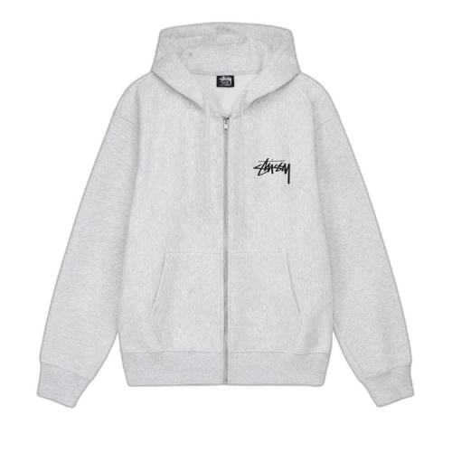 Stussy Great Future Zip Hoodie 'Ash Heather'