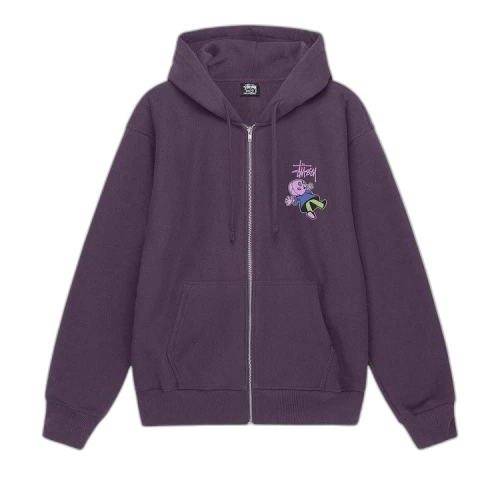 Stussy Dollie Zip Hoodie 'Grape'