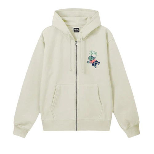 Stussy Dollie Zip Hoodie 'Stone'