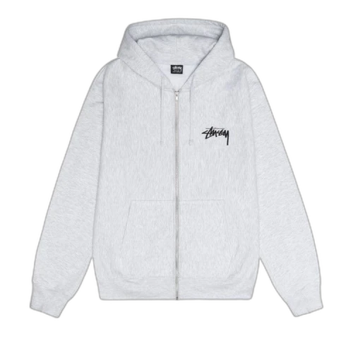 Stussy Shattered Zip Hoodie 'Ash Heather'