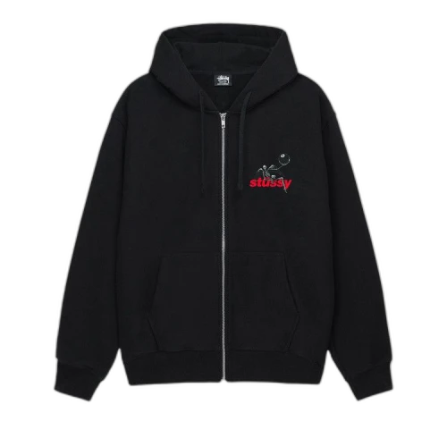 Stussy Apocalypse Zip Hoodie 'Black'