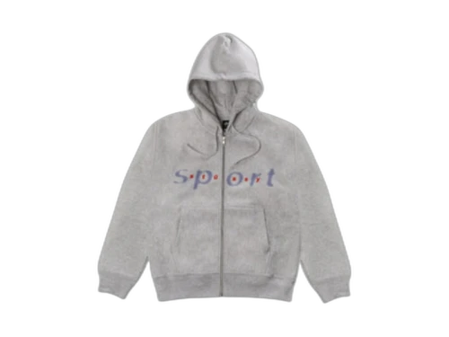 Stussy Dot Sport Zip Hoodie Ashh