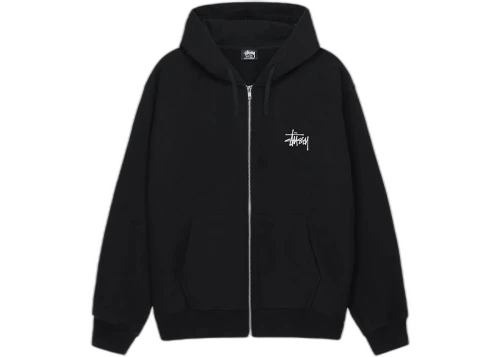 Stussy Basic Stussy Zip Hoodie Black