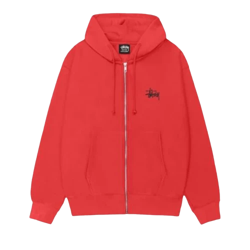 Stussy Basic Zip Hood 'Cayenne'