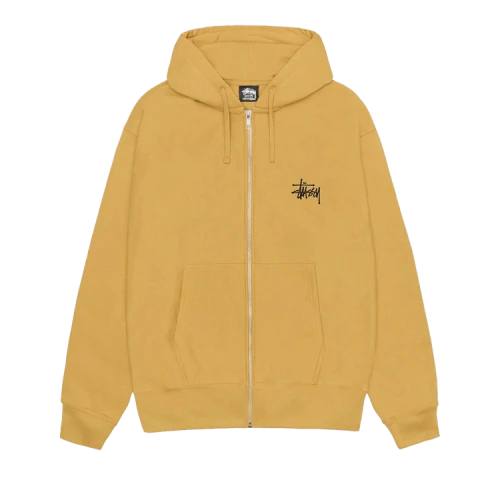 Stussy Basic Zip Hood 'Curry'