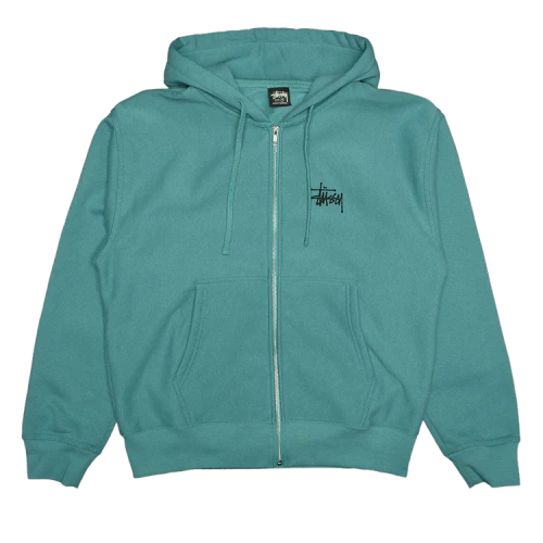 Stussy Basic Zip Hood 'Ocean'