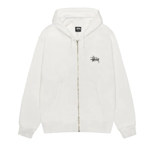 Stussy Basic Zip Hoodie Pigment Dyed 'Natural'