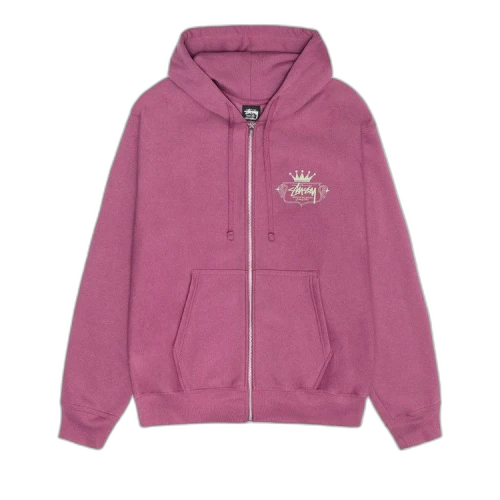 Stussy Built To Last Zip Hoodie Berry