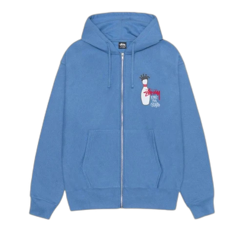 Stussy Kingpin Zip Hoodie Pacific