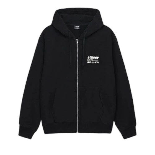 Stussy DNA Zip Hoodie Black