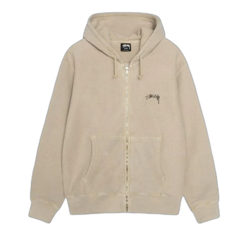 Stussy Pigment Dyed Buana Zip Hoodie 'Khaki'