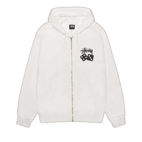 Stussy Dice Zip Hoodie Pigment Dyed 'Natural'