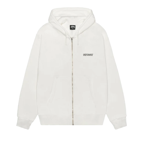 Stussy Jumbo Zip Hoodie Pigment Dyed 'Natural'