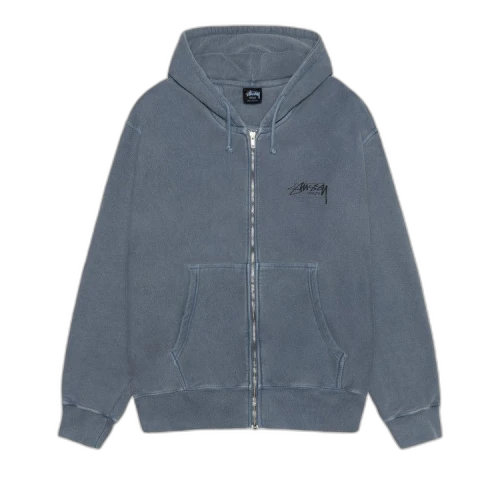 Stussy Modern Age Pigment Dyed Zip Hoodie Navy