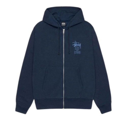 Stussy Well Suited Zip Hoodie 'Navy'