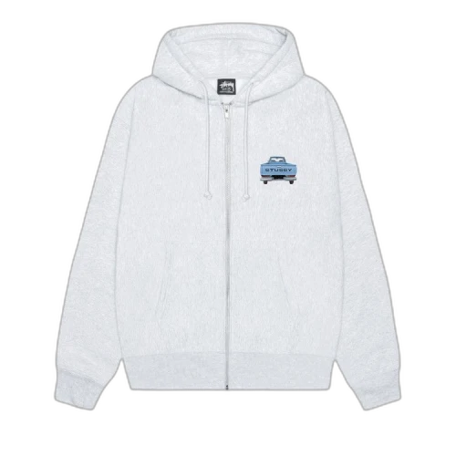 Stussy Pickup Zip Hoodie 'Ash Heather'