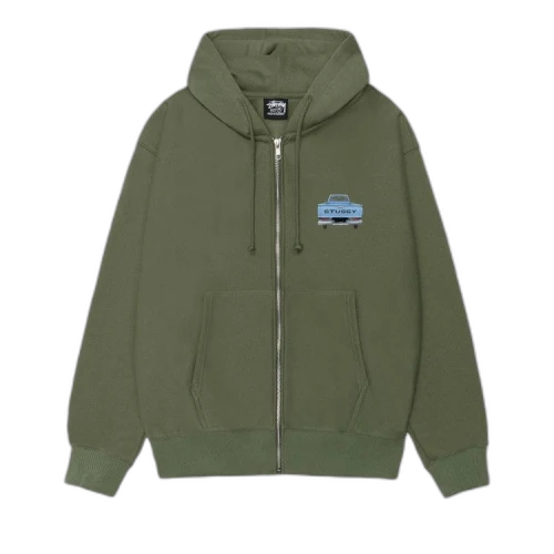 Stussy Pickup Zip Hoodie 'Olive'