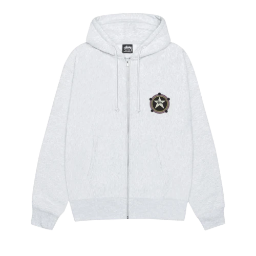 Stussy Ranger Zip Hoodie 'Ash Heather'