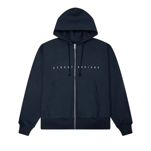 Stussy S Box Zip Hoodie 'Navy'
