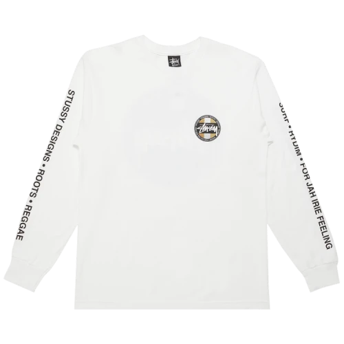 Stussy Long-Sleeve Metallic Dot Tee 'White'