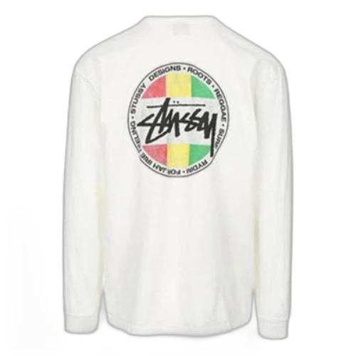 Stussy Circular Printing Long Sleeves Unisex White