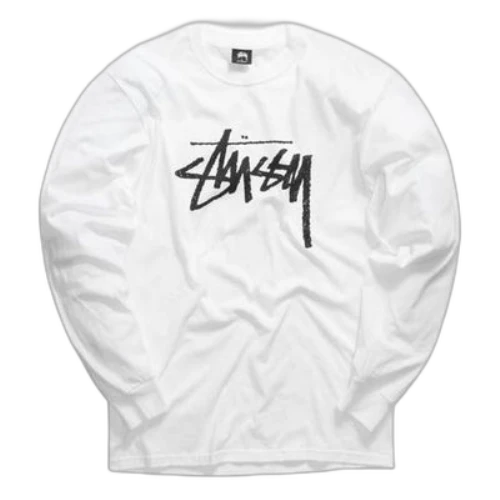 Stussy Stock Long Sleeves White